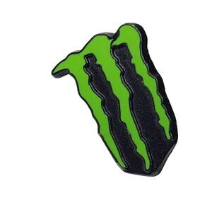 Monster Energy Drink Black Green Enamel Metal Lapel Pin
